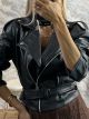 Eco Leather Jacket-12866/Black