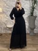 Maxi Muslin Dress-3043/Black