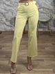 SuperHighwaist Belt Elastic Pants-3121/Yellow