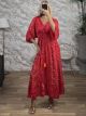Silk ShortSleeves Maxi Dress NEW-2660/N2