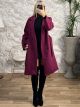 Classic Buttons Coat/Magenta