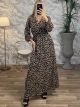 Maxi Muslin Print Dress/Leo-Big