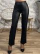 Matte Leather Office Pants-241