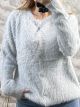 Mohair Pearls Cardigan-5152/Grey