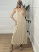 Ve Elastic Rip Dress/Ecru