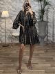 Viscose Mini Dress-8014/Black