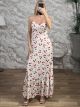  Corset Maxi Dress-6121/White Cherries