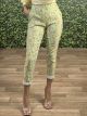 Paperbag Floral Pants/Green