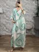 Viscose Tunic Maxi Dress/White-Veraman
