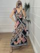 Elastic Linear Dress/Black