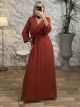 Maxi Muslin Dress-3043/Ecai