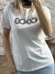 Strassed Cotton T-Shirt-1073/COCO White