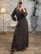 Maxi Muslin Print Dress/Giraffe