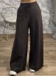 Super Wide Cotton Sweatpants/Chocolat
