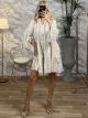 Viscose Mini Dress-8014/White
