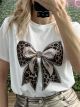 T-shirt Leo Bow Strass