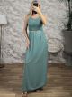 TopLace & Strassed Belt Maxi Dress/Veraman