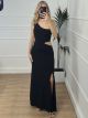 Cut Out Glow Dress/Black