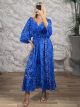 Silk ShortSleeves Maxi Dress NEW-2660/N3