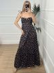 Maxi Floral Corset Dress-2/Black