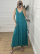 Ve Elastic Rip Dress/Turquoise