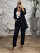 Belt Bow Suit/Black