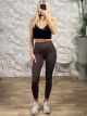 HighWaist Leggings-5603/Chocolat
