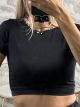GLOW Shortsleeves Top/Black