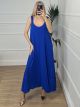 Braces Dress/Blue Royal
