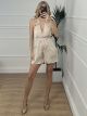 Satin Sequins Playsuit