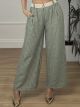 Wide Leg Cotton Pants/Mint