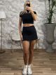 GLOW Elastic Skort/Black