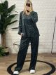 Velvet Leopard Ve Set-Plus Size/Petrol