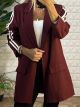 Σακάκι Oversized Ρίγα-3090/Burgundy
