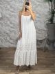 Kippur Retro Maxi Dress-18045/White