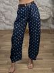 Soft Denim Wide Pants-97801/Small Dots