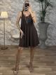 Oversized Necklace Mini Dress/Chocolat