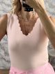 Knitted Classic ZicZac Top/Light Pink
