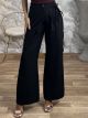 Wrap Wide Leg Pants/Black