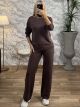 Knitted Strass Set-2699/Chocolat