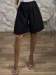Highwaist Long Shorts-90254/Black