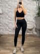 HighWaist Leggings-5603/Black