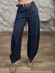 Soft Denim Wide Pants-97801/Stripes