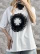 Lace Circle T-Shirt/Black