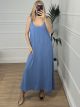 Braces Dress/Indigo