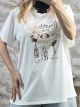 Embroidered Flowers T-Shirt/White