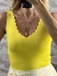 Knitted Classic ZicZac Top/Yellow