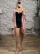 Metallic Kimono Sequins-021/Pink