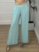 Viscose Straw Belt Pants/Mint