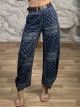 Soft Denim Wide Pants-97801/Multi